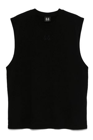 Black cotton vest 44 LABEL GROUP | B0030580FA582P396